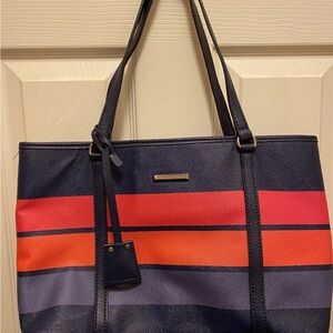 Dana Buchman Colorful Striped Tote Bag